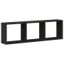 Armario de pared madera de ingeniería negro 100x16x30 cm de , Estantes y estanterías - Ref: Foro24-854869, Precio: 33,96 €, D...