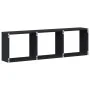 Wandschrank aus schwarzem Ingenieurholz 100x16x30 cm von , Regale und Regale - Ref: Foro24-854869, Preis: 32,19 €, Rabatt: %