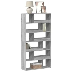 Estantería madera de ingeniería gris Sonoma 100x33x187,5 cm de , Librerías y estanterías - Ref: Foro24-3309353, Precio: 148,4...