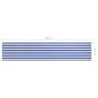 Balkonmarkise aus weißem und blauem Oxford-Stoff, 120 x 600 cm von vidaXL, Sonnenschirme - Ref: Foro24-134923, Preis: 30,01 €...