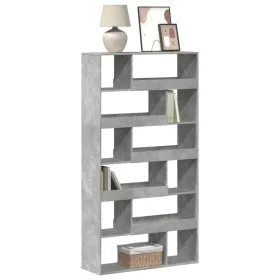 Engineered wood bookshelf in concrete gray, 100x33x187.5 cm by , Bookcases and shelves - Ref: Foro24-3309351, Price: 134,44 €...