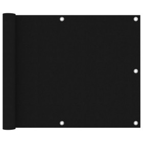 Toldo para balcón tela oxford negro 75x500 cm de vidaXL, Sombrillas - Ref: Foro24-135058, Precio: 22,58 €, Descuento: %