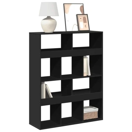 Engineered wood black shelf 100x33x125.5 cm by , Bookcases and shelves - Ref: Foro24-3309358, Price: 97,96 €, Discount: %