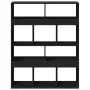 Engineered wood black shelf 100x33x125.5 cm by , Bookcases and shelves - Ref: Foro24-3309358, Price: 97,96 €, Discount: %