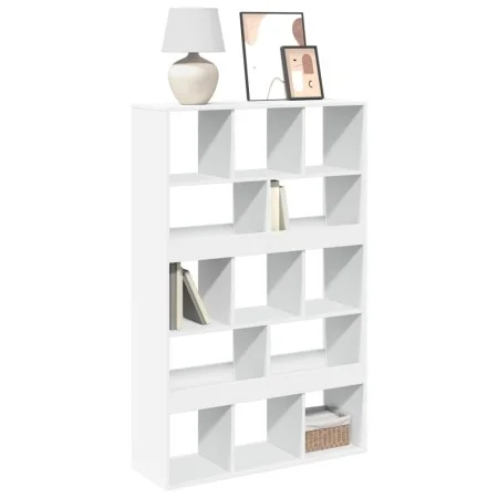 Estantería de madera de ingeniería blanca 100x33x156,5 cm de , Librerías y estanterías - Ref: Foro24-3309366, Precio: 117,60 ...