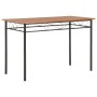 Fünfteiliges Esszimmer-Set aus MDF und braunem Stahl. von , Möbelsets für Küchen und Esszimmer - Ref: Foro24-281400, Preis: 1...