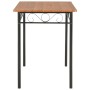 Fünfteiliges Esszimmer-Set aus MDF und braunem Stahl. von , Möbelsets für Küchen und Esszimmer - Ref: Foro24-281400, Preis: 1...