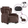 Brown synthetic leather electric reclining and lift chair by , Armchairs - Ref: Foro24-3204560, Price: 337,35 €, Discount: %