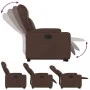 Brown synthetic leather electric reclining and lift chair by , Armchairs - Ref: Foro24-3204560, Price: 337,35 €, Discount: %
