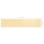 Toldo para balcón tela oxford blanco y amarillo 120x600 cm de vidaXL, Sombrillas - Ref: Foro24-134911, Precio: 29,98 €, Descu...