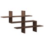Estante pared madera ingeniería marrón roble 124,5x18x60,5 cm by , Shelves and shelves - Ref: Foro24-853269, Price: 39,37 €, ...