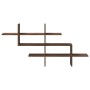 Estante pared madera ingeniería marrón roble 124,5x18x60,5 cm by , Shelves and shelves - Ref: Foro24-853269, Price: 39,37 €, ...