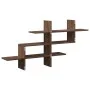 Estante pared madera ingeniería marrón roble 124,5x18x60,5 cm de , Estantes y estanterías - Ref: Foro24-853269, Precio: 38,70...