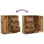 Aparador de madera de ingeniería envejecida 60x30x70 cm by , Sideboards - Ref: Foro24-856836, Price: 78,78 €, Discount: %