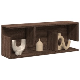 Mueble de pared madera de ingeniería marrón roble 80x20x30 cm by , Shelves and shelves - Ref: Foro24-854838, Price: 30,67 €, ...