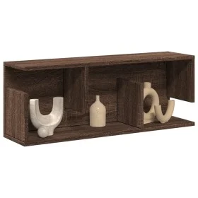 Wandregal aus braunem Eichenfurnierholz 80x20x30 cm von , Regale und Regale - Ref: Foro24-854838, Preis: 30,26 €, Rabatt: %