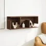 Mueble de pared madera de ingeniería marrón roble 80x20x30 cm de , Estantes y estanterías - Ref: Foro24-854838, Precio: 30,26...