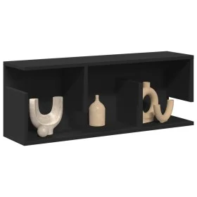 Wandschrank aus schwarzem Ingenieurholz 80x20x30 cm von , Regale und Regale - Ref: Foro24-854833, Preis: 31,59 €, Rabatt: %