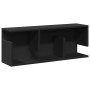 Wandschrank aus schwarzem Ingenieurholz 80x20x30 cm von , Regale und Regale - Ref: Foro24-854833, Preis: 32,02 €, Rabatt: %