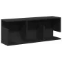 Wandschrank aus schwarzem Ingenieurholz 80x20x30 cm von , Regale und Regale - Ref: Foro24-854833, Preis: 31,59 €, Rabatt: %