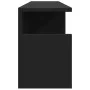 Wandschrank aus schwarzem Ingenieurholz 80x20x30 cm von , Regale und Regale - Ref: Foro24-854833, Preis: 31,59 €, Rabatt: %