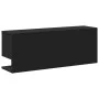 Wandschrank aus schwarzem Ingenieurholz 80x20x30 cm von , Regale und Regale - Ref: Foro24-854833, Preis: 31,59 €, Rabatt: %