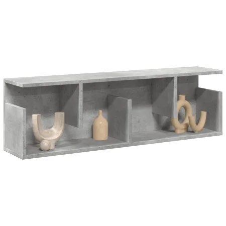 Armario de pared madera ingeniería gris hormigón 100x20x30 cm de , Estantes y estanterías - Ref: Foro24-854844, Precio: 41,22...