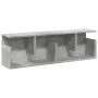 Armario de pared madera ingeniería gris hormigón 100x20x30 cm de , Estantes y estanterías - Ref: Foro24-854844, Precio: 41,22...