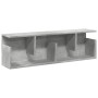 Armario de pared madera ingeniería gris hormigón 100x20x30 cm de , Estantes y estanterías - Ref: Foro24-854844, Precio: 41,85...