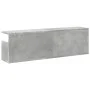 Armario de pared madera ingeniería gris hormigón 100x20x30 cm de , Estantes y estanterías - Ref: Foro24-854844, Precio: 41,22...