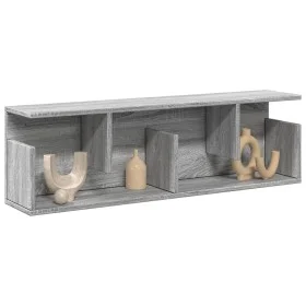 Armario de pared madera de ingeniería gris Sonoma 100x20x30 cm by , Shelves and shelves - Ref: Foro24-854846, Price: 41,97 €,...