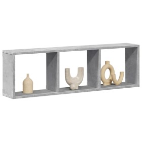 Armario de pared madera ingeniería gris hormigón 100x16x30 cm de , Estantes y estanterías - Ref: Foro24-854871, Precio: 26,96...
