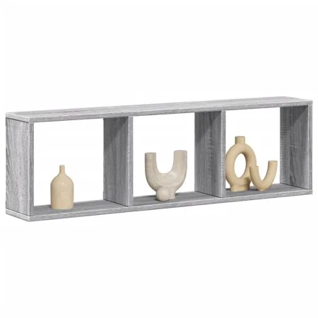 Armario de pared madera de ingeniería gris Sonoma 100x16x30 cm de , Estantes y estanterías - Ref: Foro24-854873, Precio: 30,0...