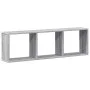 Armario de pared madera de ingeniería gris Sonoma 100x16x30 cm de , Estantes y estanterías - Ref: Foro24-854873, Precio: 30,0...