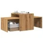 Mesa de centro madera de ingeniería roble artisan 100x48x40 cm de , Mesas de centro - Ref: Foro24-856055, Precio: 65,06 €, De...