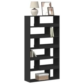 Schwarzes Regal aus Ingenieurholz 100x33x187,5 cm von , Bücherregale und Regale - Ref: Foro24-3309349, Preis: 145,85 €, Rabat...