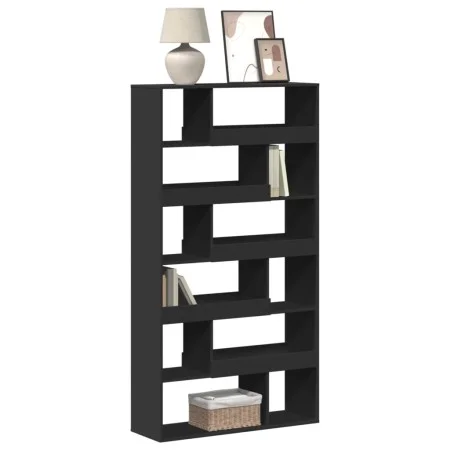 Estantería de madera de ingeniería negra 100x33x187,5 cm de , Librerías y estanterías - Ref: Foro24-3309349, Precio: 145,85 €...