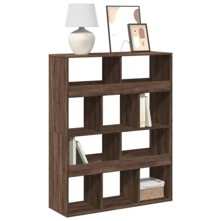 Estantería de madera de ingeniería marrón roble 100x33x125,5 cm de , Librerías y estanterías - Ref: Foro24-3309363, Precio: 9...