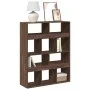 Estantería de madera de ingeniería marrón roble 100x33x125,5 cm de , Librerías y estanterías - Ref: Foro24-3309363, Precio: 9...