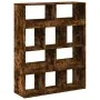 Estantería madera de ingeniería roble ahumado 100x33x125,5 cm de , Librerías y estanterías - Ref: Foro24-3309361, Precio: 95,...