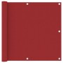 Toldo para balcón tela oxford rojo 90x300 cm de vidaXL, Sombrillas - Ref: Foro24-135036, Precio: 18,50 €, Descuento: %