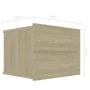Nachttisch aus Sperrholz in Eichenholzfarbe, 40x30x30 cm. von , Nachttische - Ref: Foro24-801059, Preis: 36,18 €, Rabatt: %
