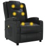 Black synthetic leather massage chair by , Electric massage chairs - Ref: Foro24-342712, Price: 261,17 €, Discount: %