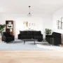 4-piece black fabric sofa set with footrests by , Sofas - Ref: Foro24-3278299, Price: 670,52 €, Discount: %