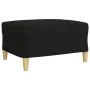 4-piece black fabric sofa set with footrests by , Sofas - Ref: Foro24-3278299, Price: 670,52 €, Discount: %