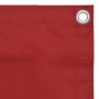 Toldo para balcón tela oxford rojo 90x300 cm de vidaXL, Sombrillas - Ref: Foro24-135036, Precio: 18,50 €, Descuento: %