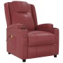 Sillón de masaje de cuero sintético rojo tinto de , Sillones de masaje eléctricos - Ref: Foro24-342716, Precio: 205,75 €, Des...