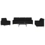 Juego de sofás 3 piezas tela negro by , Sofas - Ref: Foro24-3278291, Price: 616,79 €, Discount: %