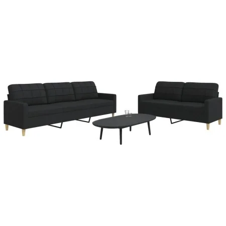 Juego de sofás 2 piezas tela negro by , Sofas - Ref: Foro24-3278323, Price: 479,95 €, Discount: %