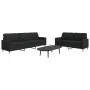 Zweiteiliges Sofaset in schwarzem Stoff. von , Sofas - Ref: Foro24-3278323, Preis: 479,95 €, Rabatt: %